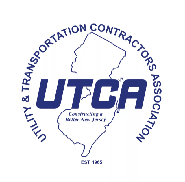 UTCA seal: Utility & Transportation Contractors Association, Constructing a Better New Jersey, Est. 1965